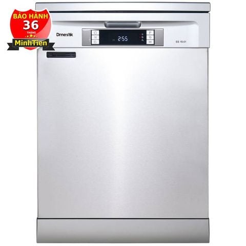 Máy rửa bát độc lập D'mestik ES 15-01 (màu bạc)