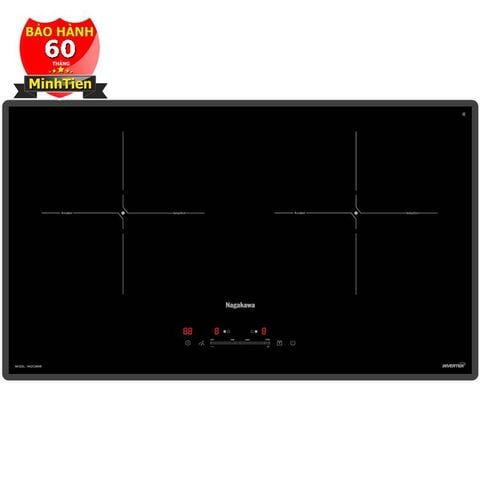 Bếp đôi điện từ Nagakawa UltraSlim NK2C26MB