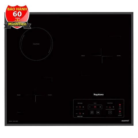Bếp ba 2 điện từ 1 hồng ngoại Nagakawa NAG1260M