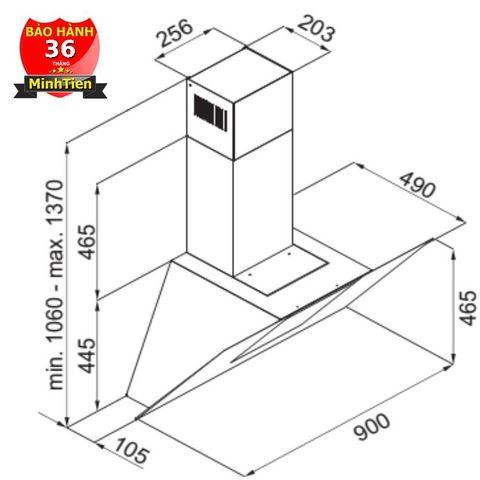 Máy hút mùi Lorca TA-6008P – 70 Lắp đặt tại Đà Nẵng