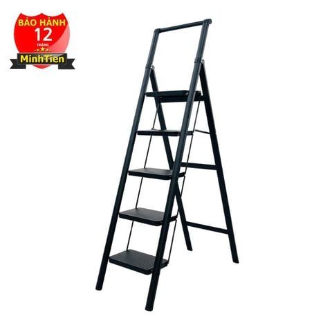 Thang ghế 5 bậc SUMIKA A105 (Black) 117cm