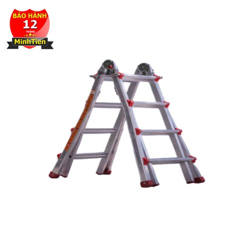 Thang nhôm 4 đoạn chữ A Kungfu KFA-4x4