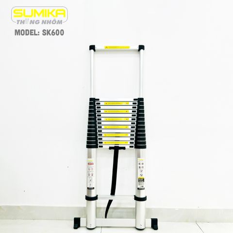 Thang rút nhôm Sumika SK600, đai đen, chiều cao 6.0m Thanh Khê ...