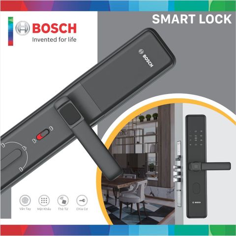 KHÓA CỬA THÔNG MINH BOSCH ID 30BKB- MÀU ĐEN