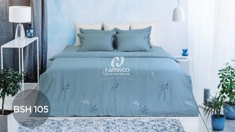 Bộ ga chun thêu Blue Sky – BSH105
