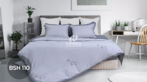 Bộ ga chun thêu Blue Sky – BSH110