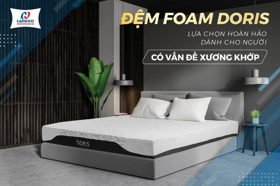 Đệm Foam Doris Hanvico 150*190*20cm