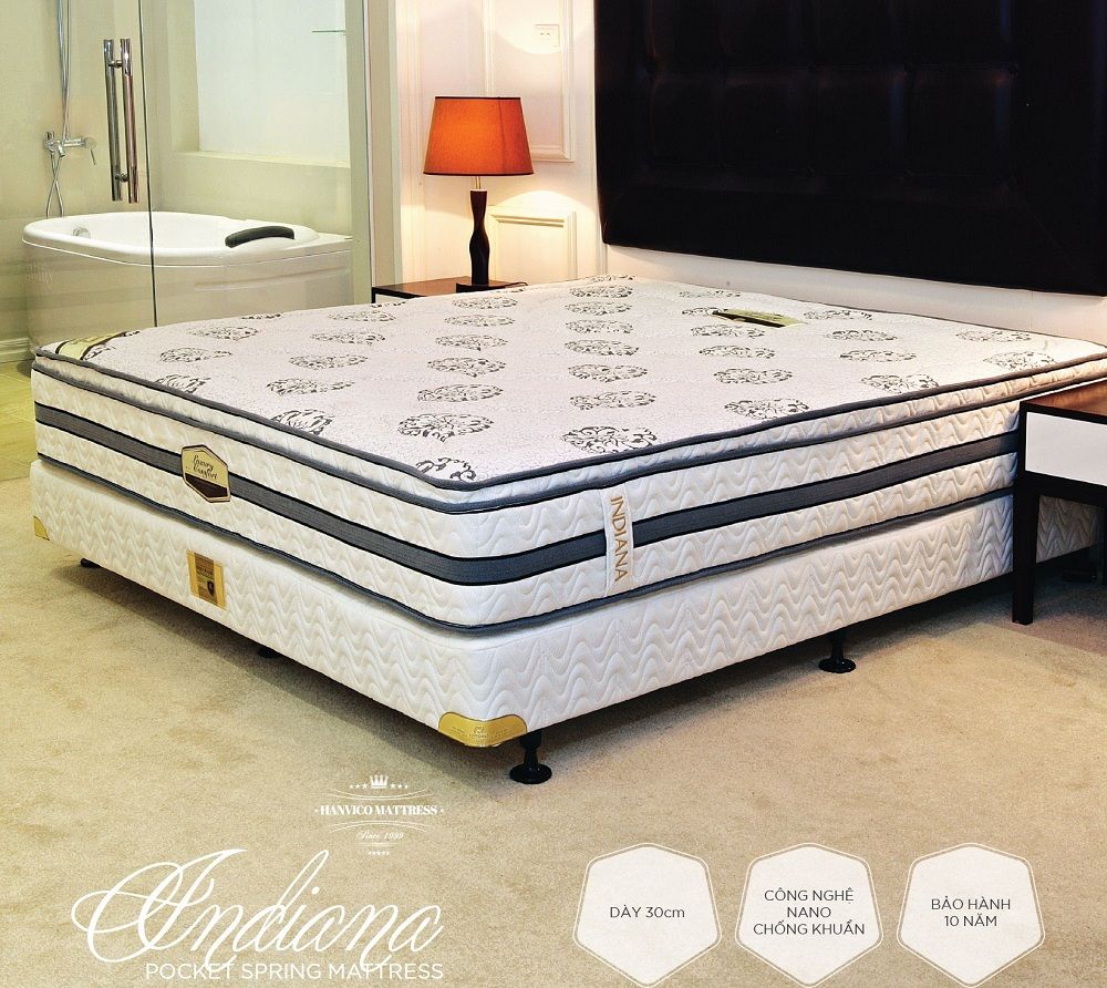 Đệm lò xo túi Indiana 160*200*30cm