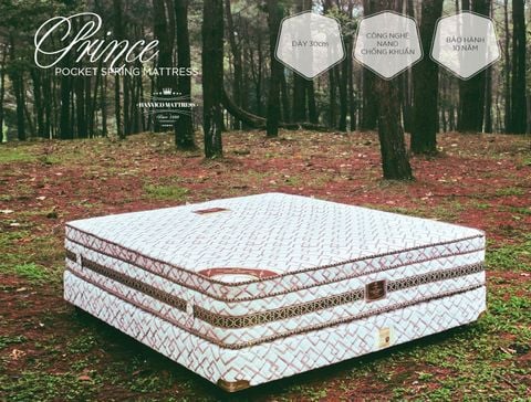 Đệm lò xo túi 3 Viền Prince 200*220*30cm