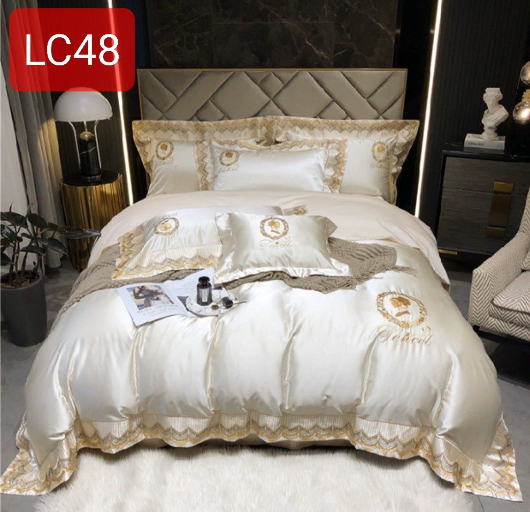 Bộ Ga Gối Lụa Tơ Tằm Singapore Luxury Cao Cấp KL2421