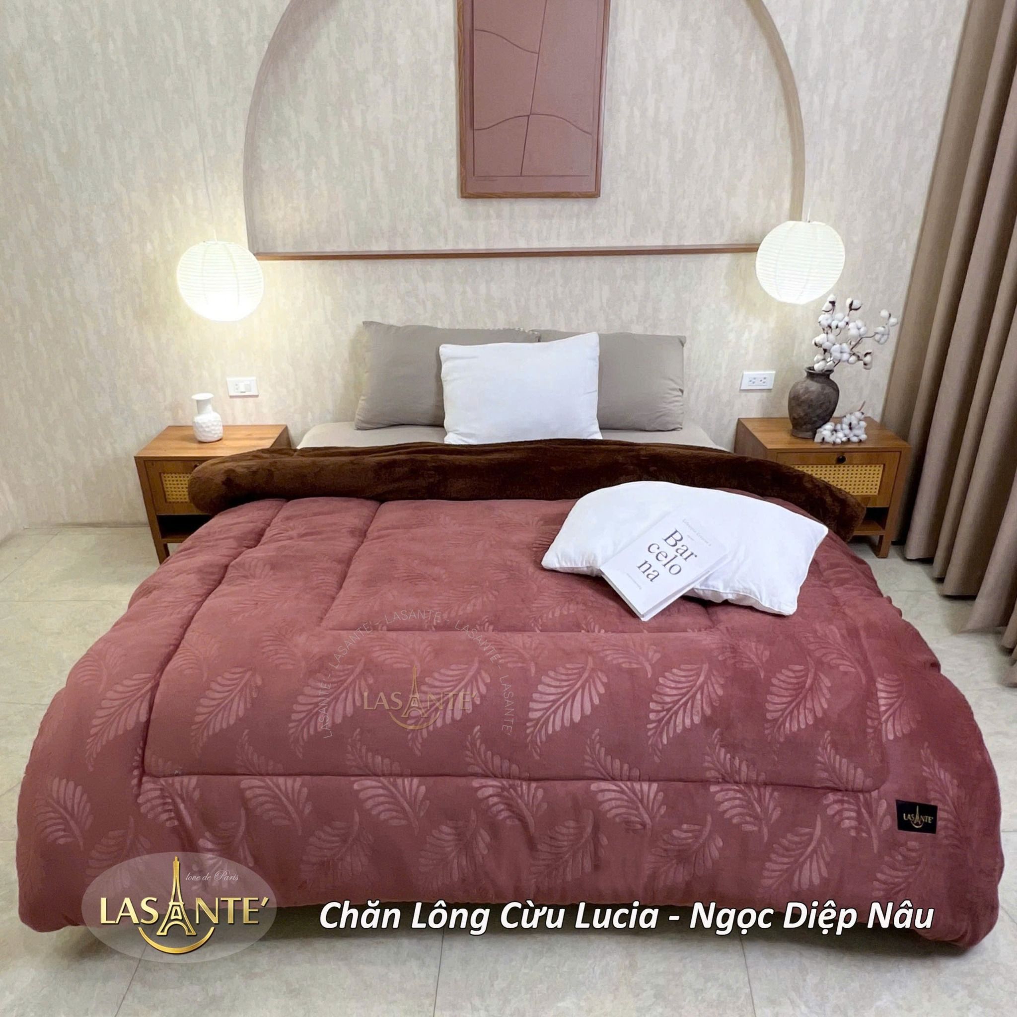 Chăn Lông Cừu  Lasante Sanding Pháp CP06