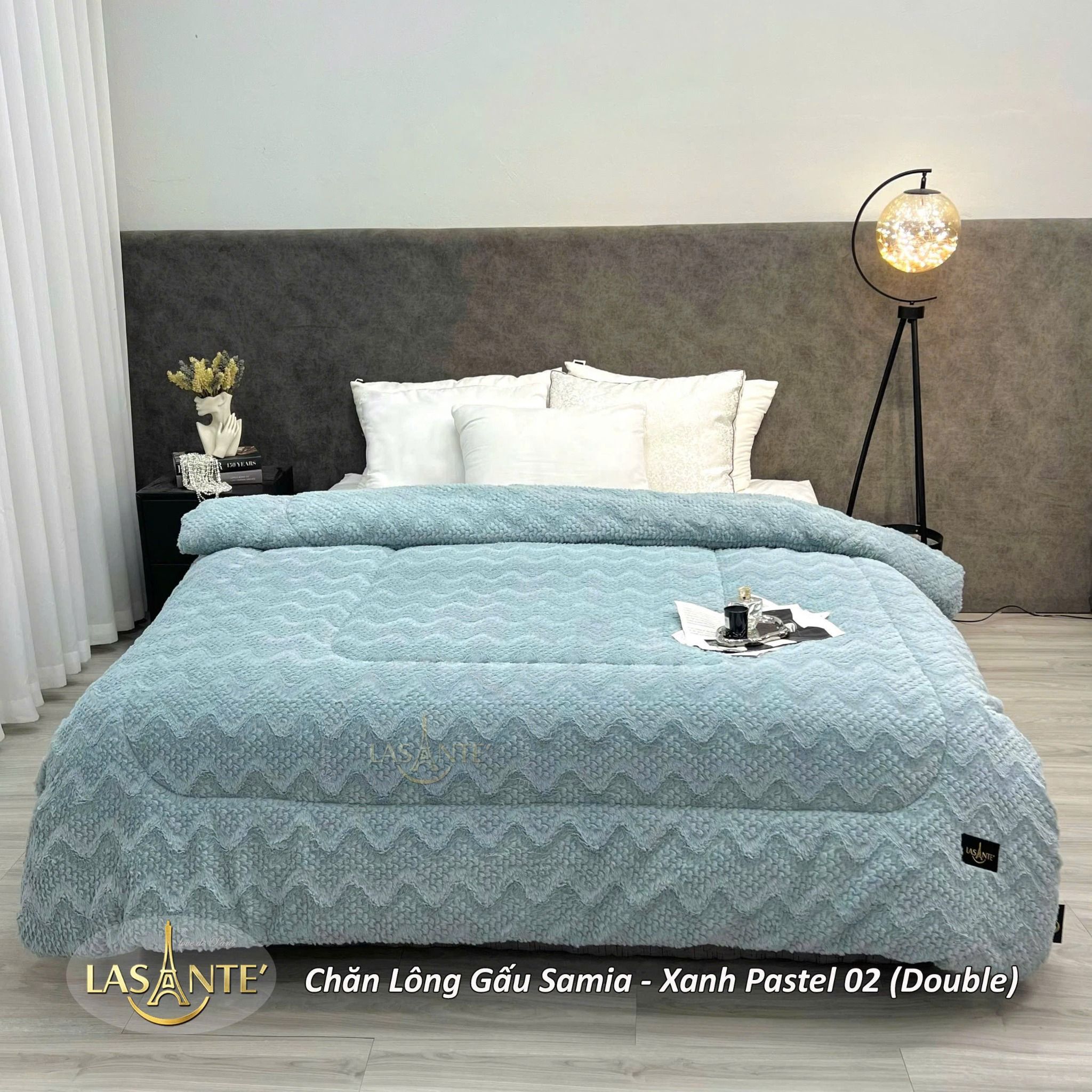 Chăn lông gấu Sophia 2m1x2m4 Lasante Pháp GP01