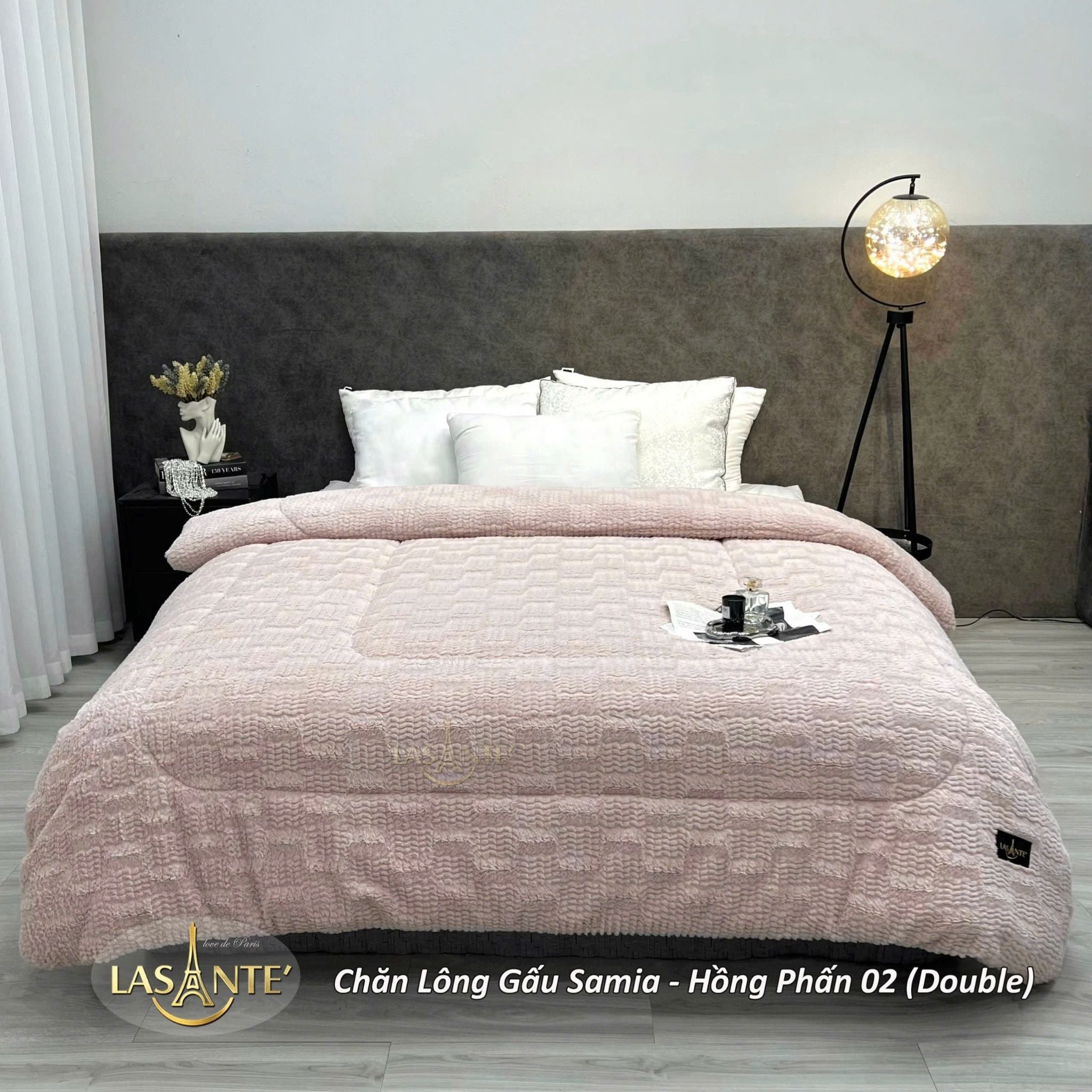 Chăn lông gấu Sophia 2m1x2m4 Lasante Pháp GP02