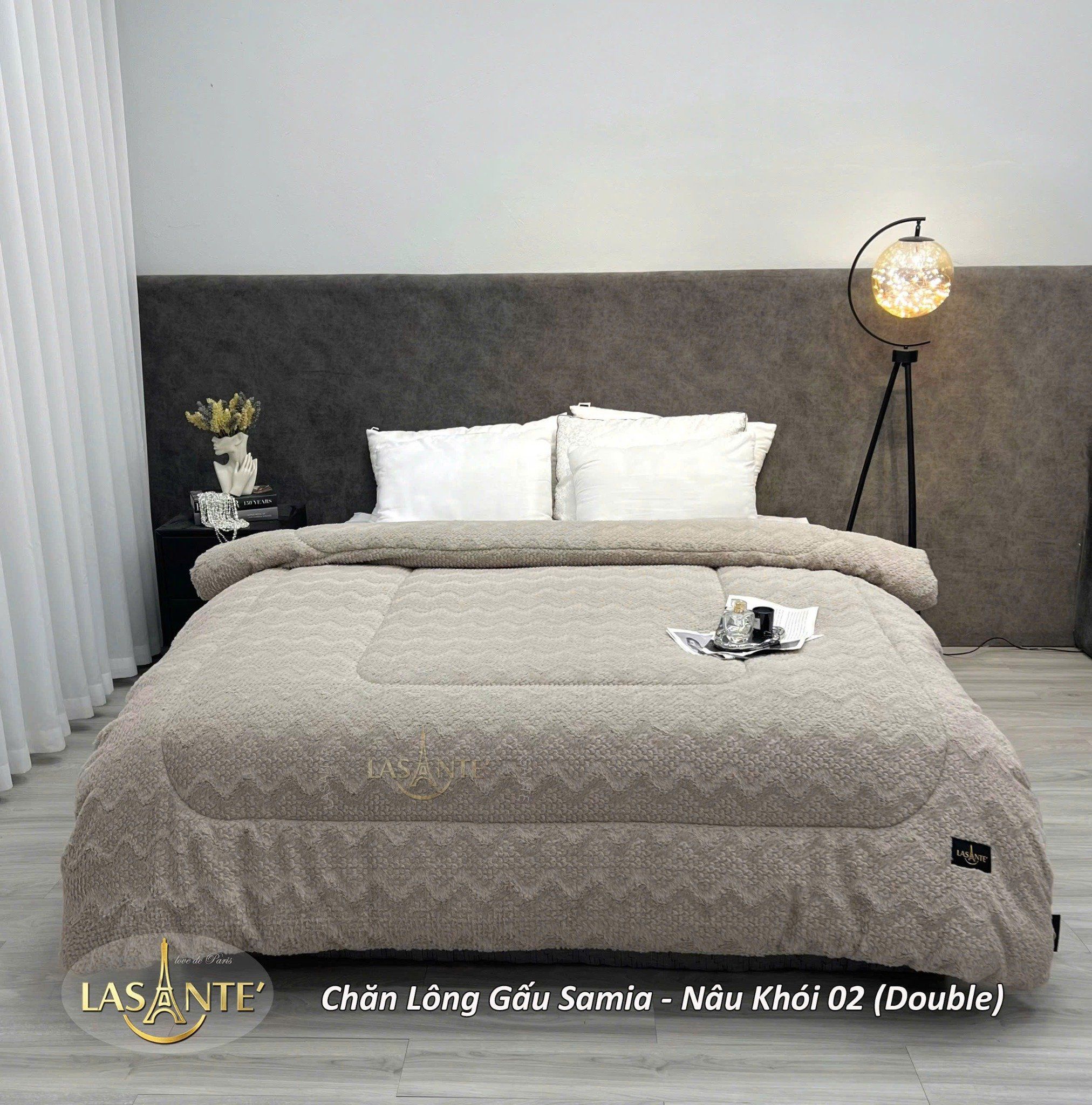 Chăn lông gấu Sophia 2m1x2m4 Lasante Pháp GP03