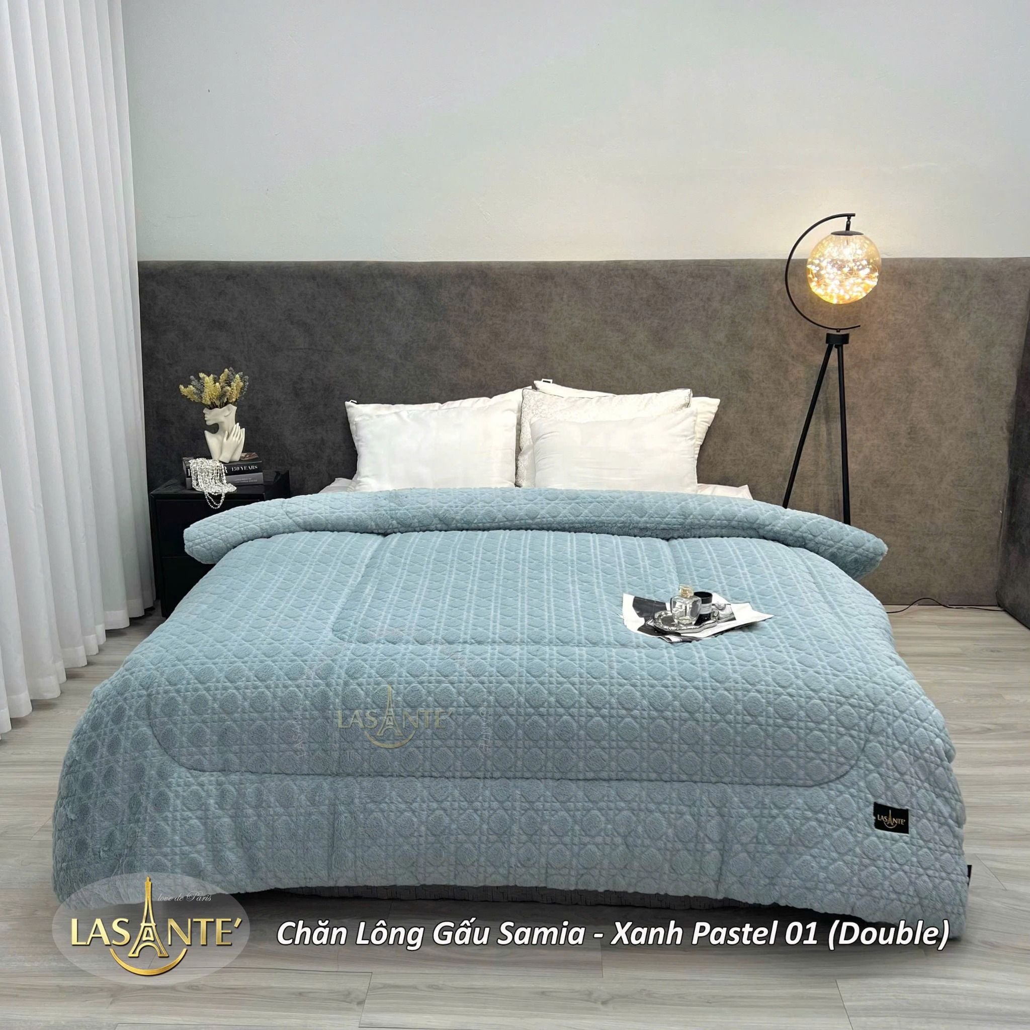 Chăn lông gấu Sophia 2m1x2m4 Lasante Pháp GP04