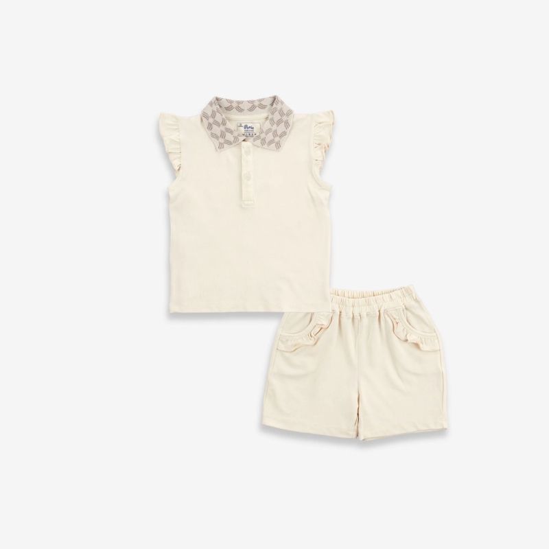 Bộ bèo tay Bu Baby cổ Polo Ponie Be