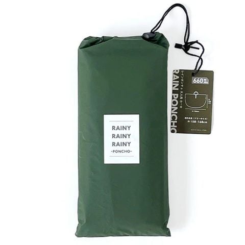 Áo mưa cánh dơi gấp gọn kèm túi đựng FS (Xanh rêu)