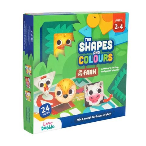Đồ chơi thực hành Tiếng Anh PlayShifu- Hình dạng và màu sắc trong Trang trại của bé