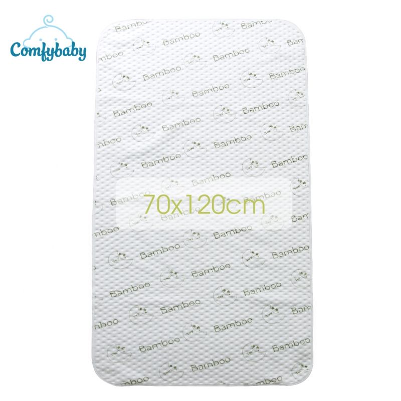 Tấm lót chống thấm thay tã cho bé 4 lớp sợi tre Bamboo Comfybaby 70*120cm