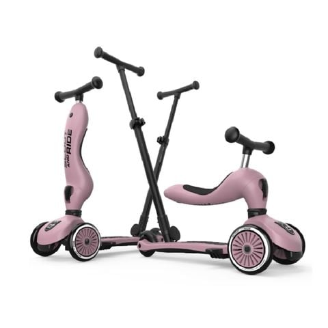 Xe scooter trẻ em Scoot and Ride Highwaykick 1 Push and Go (Wildberry)