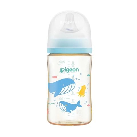 Bình sữa PPSU Softouch Baby Friendly World Pigeon hoạ tiết Đại Dương 240ml