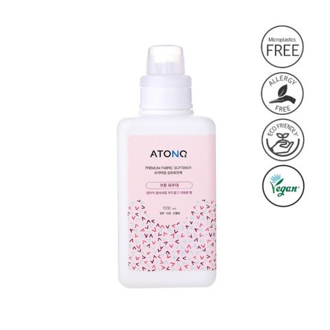 Nước xả vải thuần chay cao cấp Atono2 hương cotton powder cho bé từ 0M+ 1000ml
