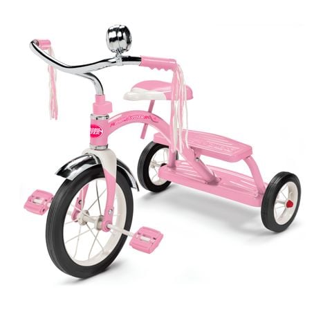 Xe đạp ba bánh trẻ em Radio Flyer Classic Pink Dual Deck Tricycle