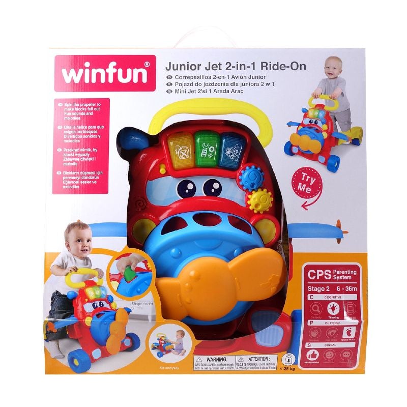 Xe tập đi cho bé kết hợp xe chòi chân thả khối có nhạc Winfun 0875-01
