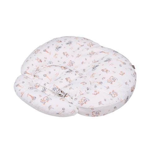 Gối cho bé bú đa năng chống trào ngược 2in1 Aibedo họa tiết Teddy Bear