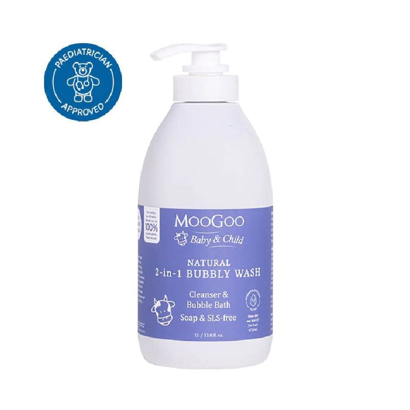 SỮA TẮM GỘI TỰ NHIÊN TỪ CÁM GẠO TẠO BỌT CHO BÉ 2IN1 MOOGOO 500ML