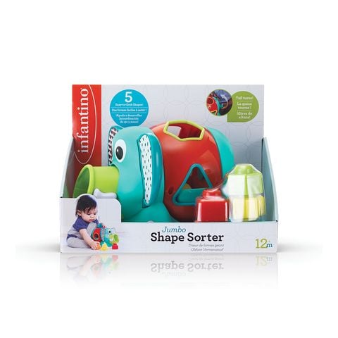 Đồ chơi infantino thả khối hình voi JUMBO SHAPE SORTER
