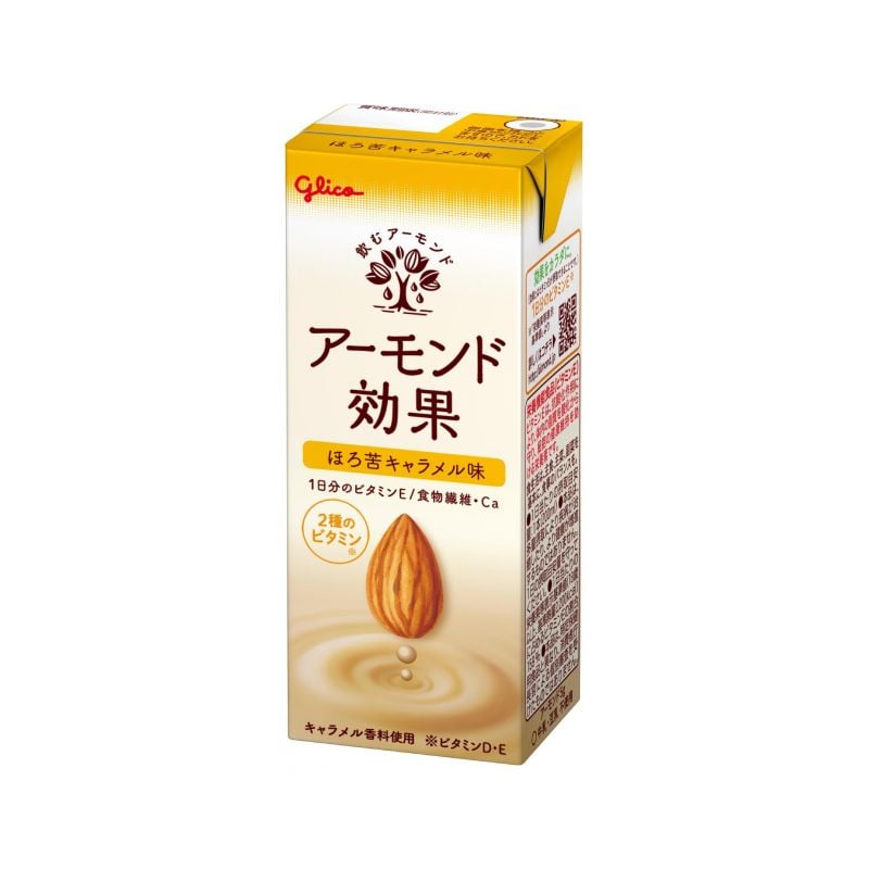 Sữa hạnh nhân Glico Almond vị caramel 200ml