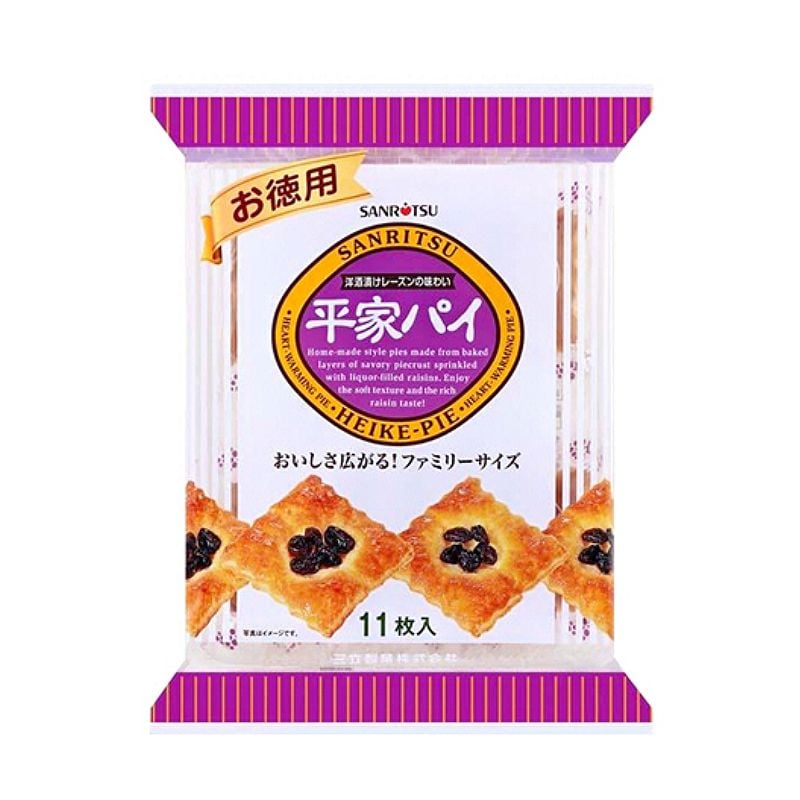 BÁNH SANRITSU HEIKE-PIE NƯỚNG NHO KHÔ "SANRITSU HEIKE-PIE 180G(10)