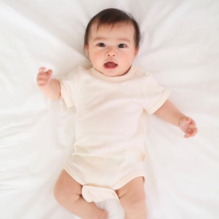BỘ BODYSUIT PUPO CỘC CHO BÉ MÀU TRẮNG