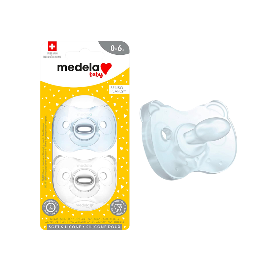 TY NGẬM MEDELA BABY PACIFIER SOFT SILICON 0-6M CHO BÉ TRAI