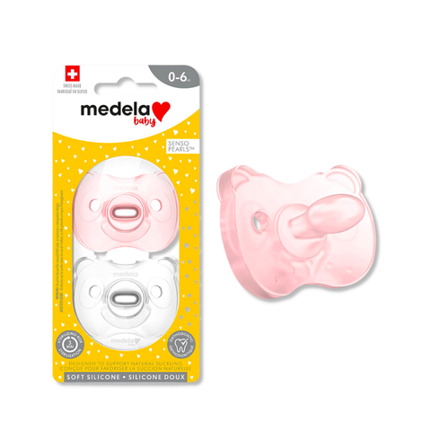 Ti ngậm Medela Baby Pacifier Soft Silicon 0-6m dành cho bé gái