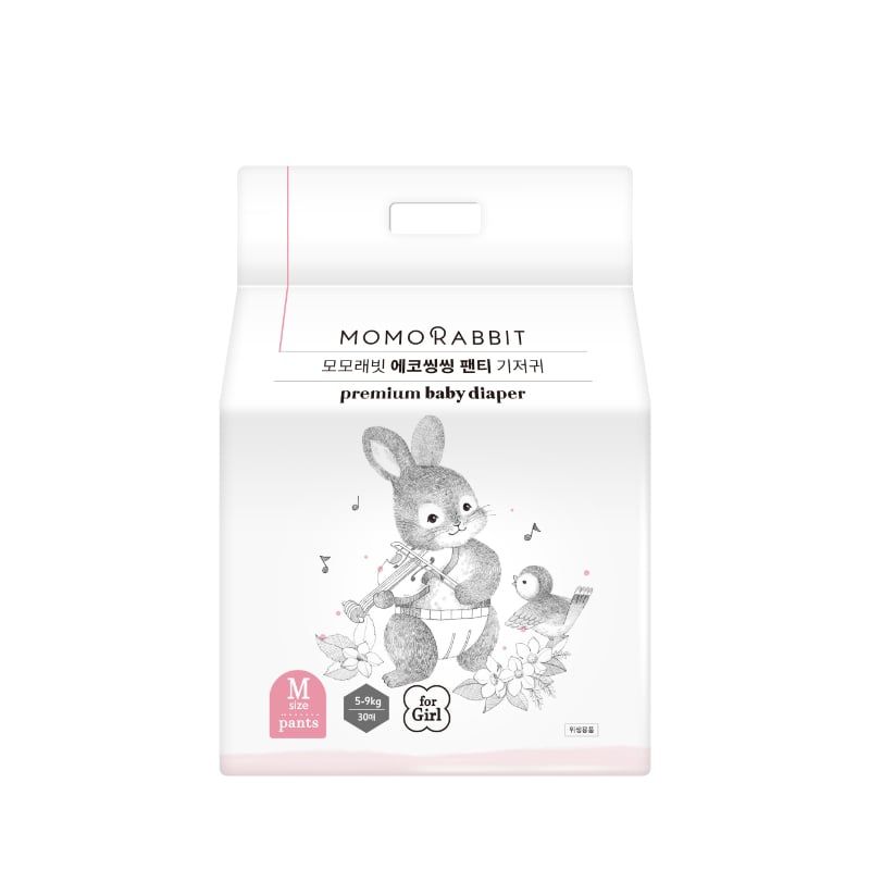 BỈM QUẦN MOMO RABBIT BABY PANTY DIAPERS SIZE M DÀNH RIÊNG CHO BÉ GÁI