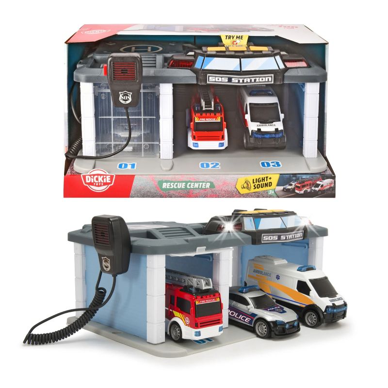 BỘ ĐỒ CHƠI TRẠM CỨU HỘ KÈM BỘ ĐÀM DICKIE TOYS