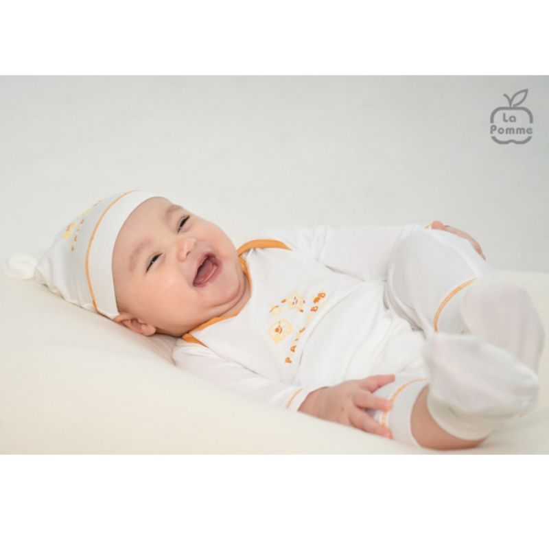 BODY DÀI TAY LA POMME VIỀN MÀU - CAM