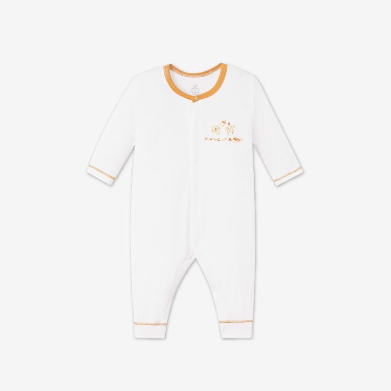 Body dài tay La Pomme mềm mịn - Cam