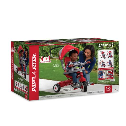 Xe đạp ba bánh trẻ em Radio Flyer 4 in 1 Stroll N Trike