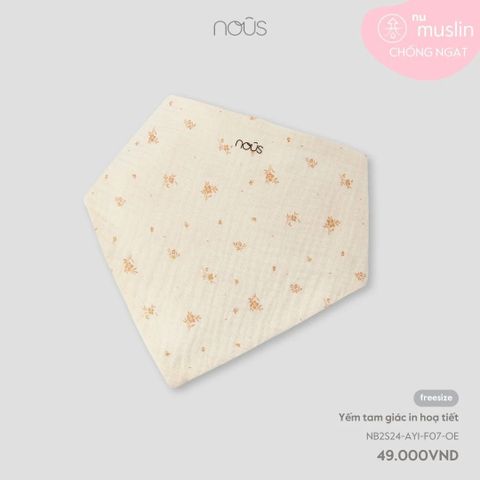 Yếm tam giác Nous in hoạ tiết