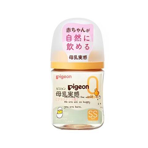 Bình sữa Pigeon PPSU Plus WN3 phiên bản Nhật 160 ml, hình Gà con