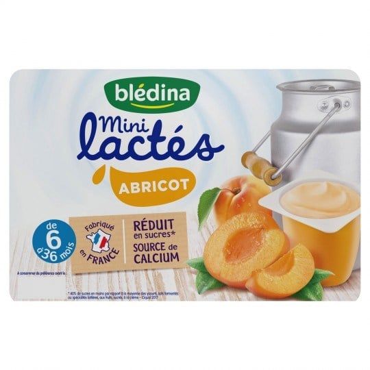 Sữa chua nguội Bledina vị Mơ lốc 6 hộp 55gr