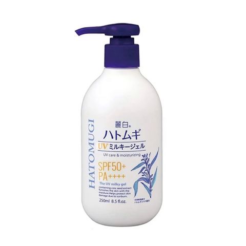 Sữa gel chống nắng REIHAKU HATOMUGI UV Milky Gel SPF 50+ PA ++++ 250ml