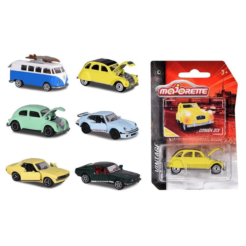 Xe Mô Hình MAJORETTE Vintage Assortment, 6-asst.