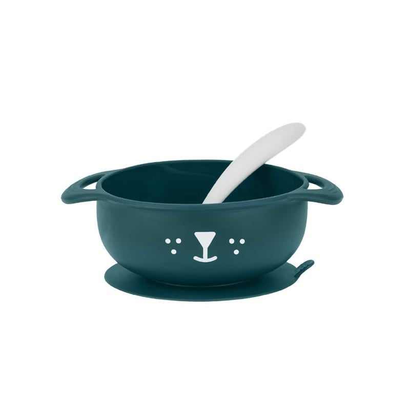 SET BÁT & THÌA ĂN DẶM TAST'ISY KIT BABYMOOV MÀU XANH