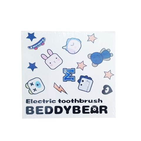 Bộ bàn chải điện Beddy Bear kèm 2 đầu thay thế hình thỏ hồng