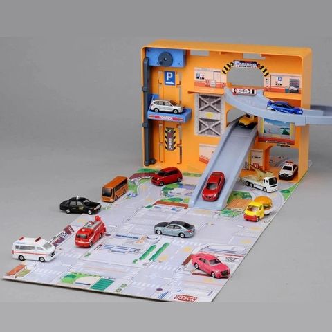 Bộ đồ chơi 3D Panorama Bag Case Playset can contain 19car