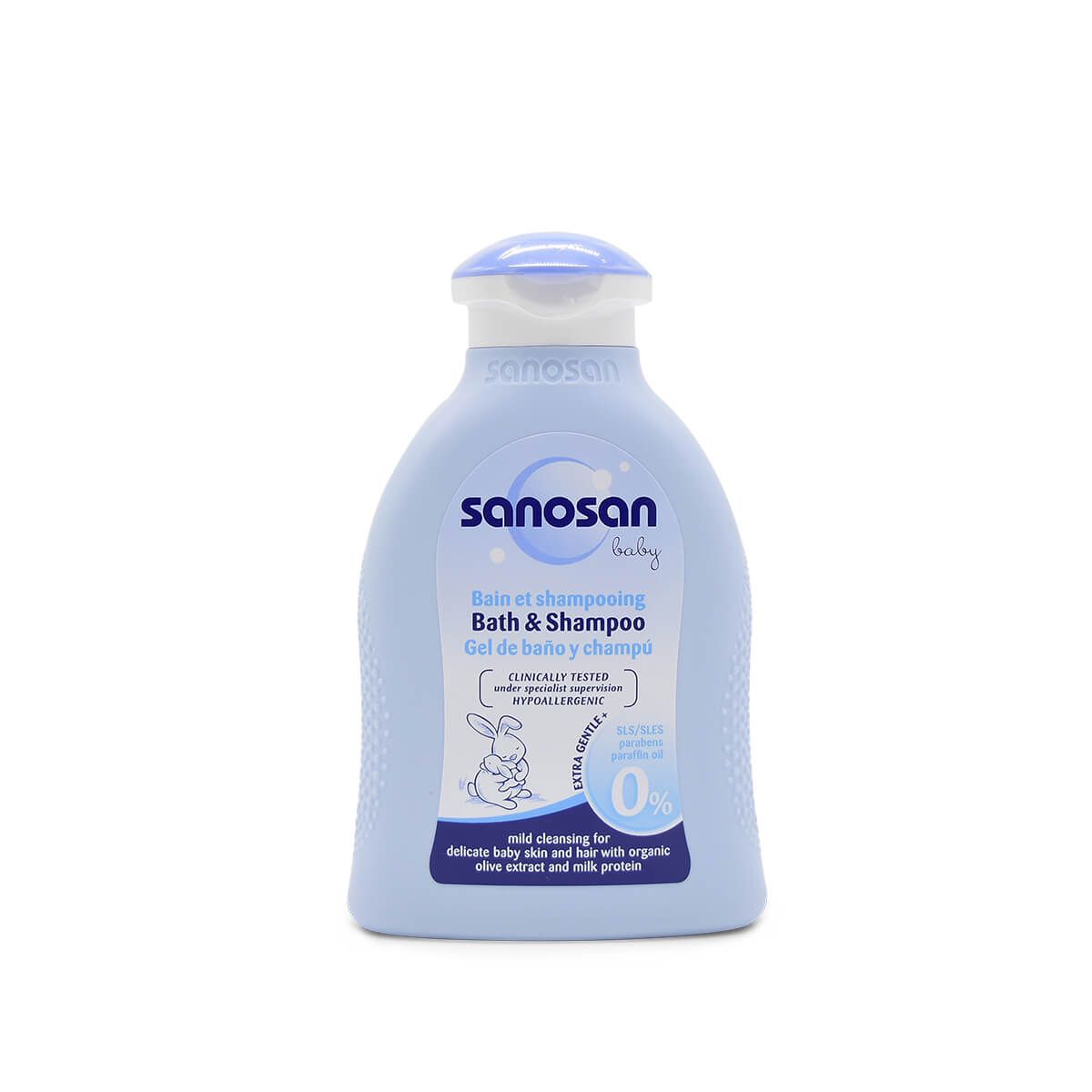 SỮA TẮM GỘI DỊU NHẸ SANOSAN CHIẾT XUẤT OLIVE HỮU CƠ 200ML